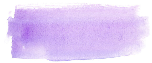 watercolor stain on paper light purple on white