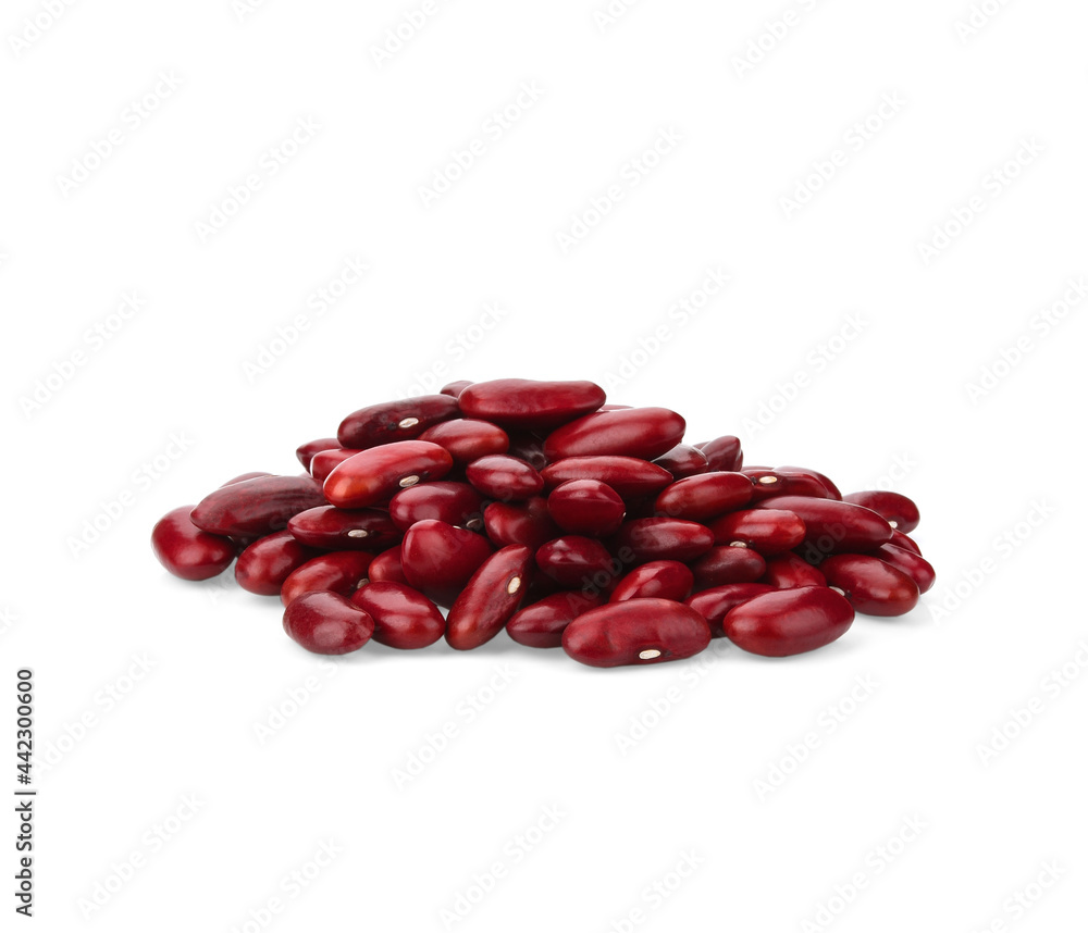 red beans isolated on white background red beans isolated on white background
