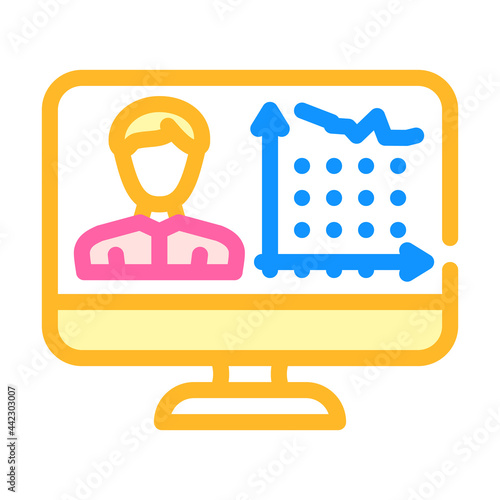 client activity analysis kyc color icon vector. client activity analysis kyc sign. isolated symbol illustration