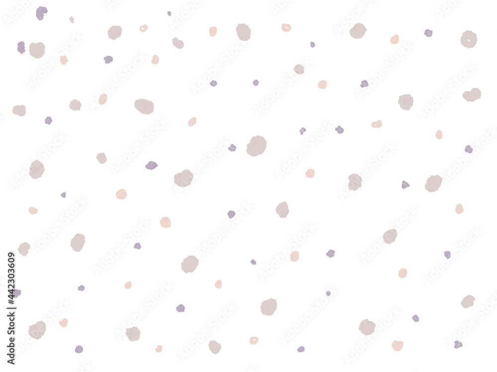Abstract background with different spots in light colours 