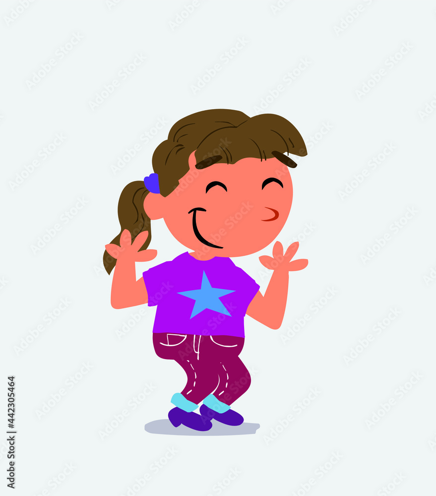 cartoon character of little girl on jeans shrinks somewhat shy.cartoon character of little girl on jeans shrinks somewhat shy. cartoon character of little girl on jeans shrinks somewhat shy.cartoon character of little girl on jeans shrinks somewhat shy.