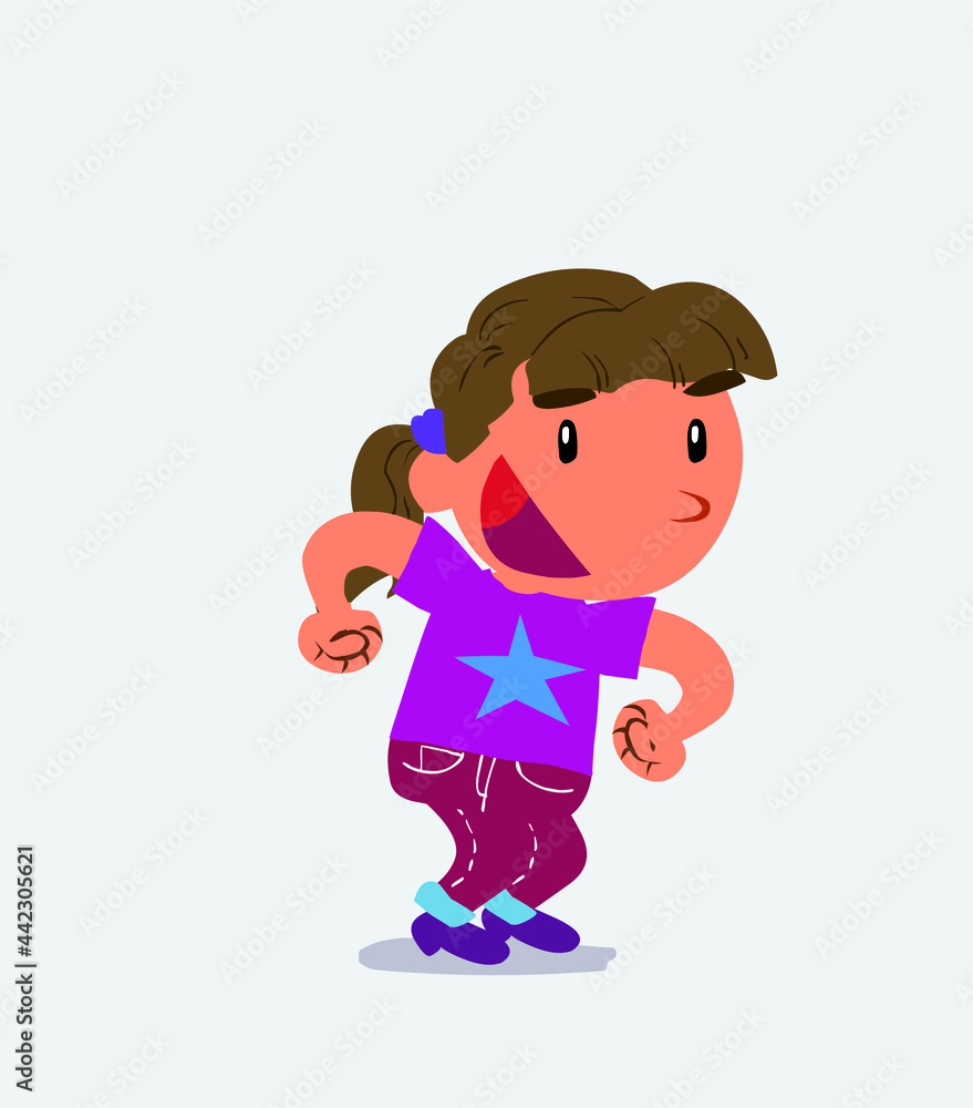 Euphoric cartoon character of little girl on jeans makes plansEuphoric cartoon character of little girl on jeans makes plans Euphoric cartoon character of little girl on jeans makes plansEuphoric cartoon character of little girl on jeans makes plans