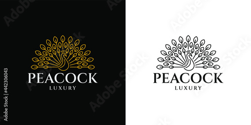 Peacock Classic Luxury Logo Monoline
