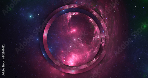 Abstract Circle Space Background #29