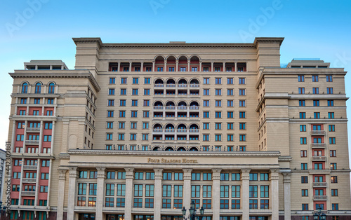 Four Seasons hotel in front of the Red Square and Kremlin