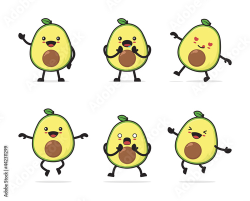 avocado cartoon character
