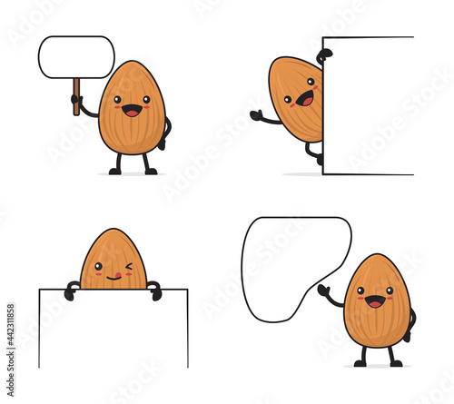 almonds cartoon character
