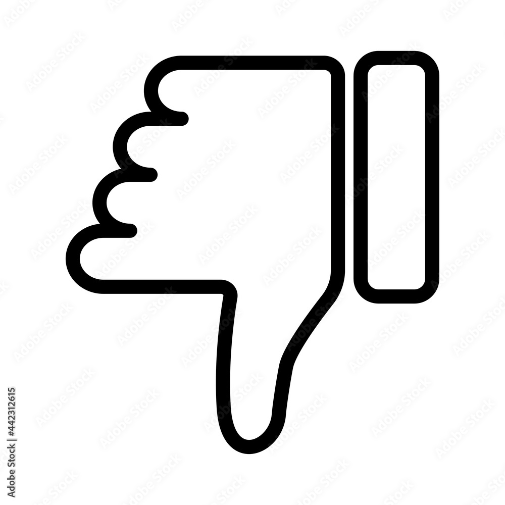 Hand with thumb down icon Hand with thumb down icon