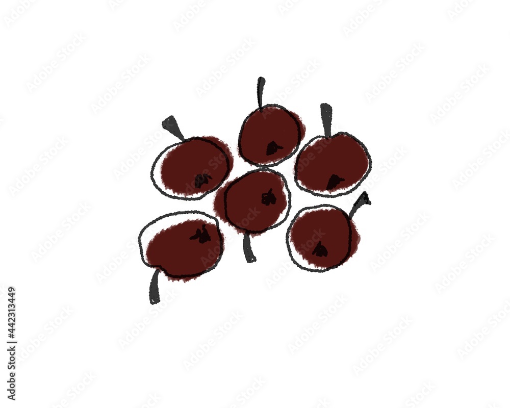 Obraz premium Autumn leaves, acorns and berries. Isolated on white. Cut seasonal elements.