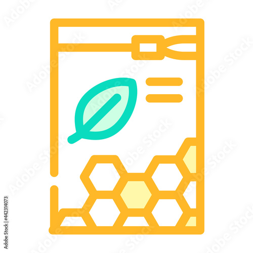 organic white beeswax pellets color icon vector. organic white beeswax pellets sign. isolated symbol illustration