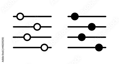 Control Panel icon vector for web, computer and mobile app