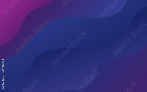Abstract wavy gradient blue and purple background