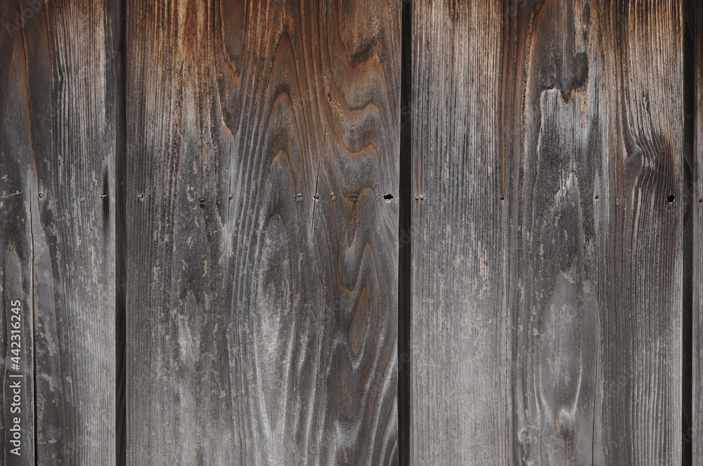 Naklejka premium 古い板壁