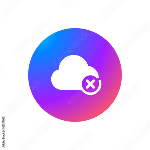 Delete Cloud Service - Sticker