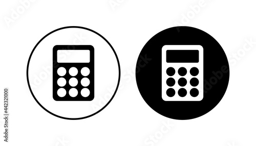 Calculator icon set. Accounting calculator icon. calculator vector © AAVAA