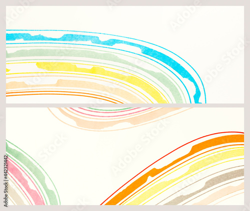 Close-up of paper with wavy lines  abstract