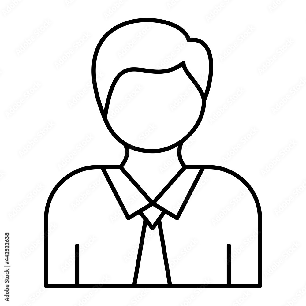 Vector Lawyer Outline Icon Design Vector Lawyer Outline Icon Design