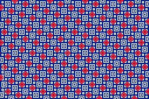 Photography Simple geometric pattern in the colors of the national flag of Cuba
