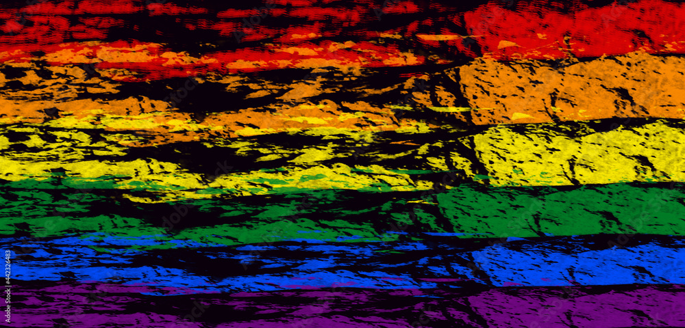 The colors of the LGBT community. Banner, flag. The colors of the LGBT community. Banner, flag.