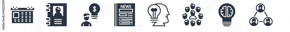 strategy filled icons. glyph vector icons such as connection?, creative?, resource, creativity?, newspaper?, business?, phonebook sign isolated on white background. strategy filled icons. glyph vector icons such as connection?, creative?, resource, creativity?, newspaper?, business?, phonebook sign isolated on white background.