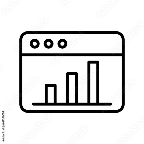 profits Outline Vector Icon Design