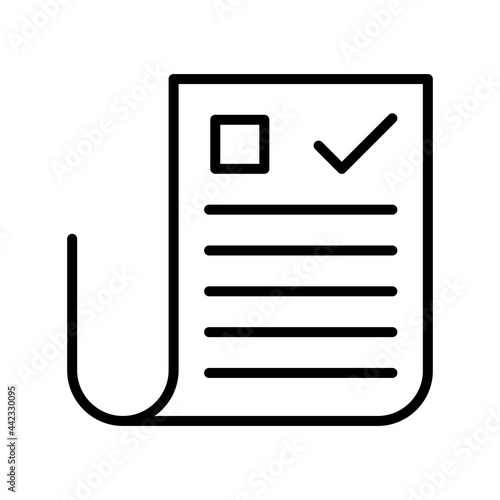 consent Outline Vector Icon Design