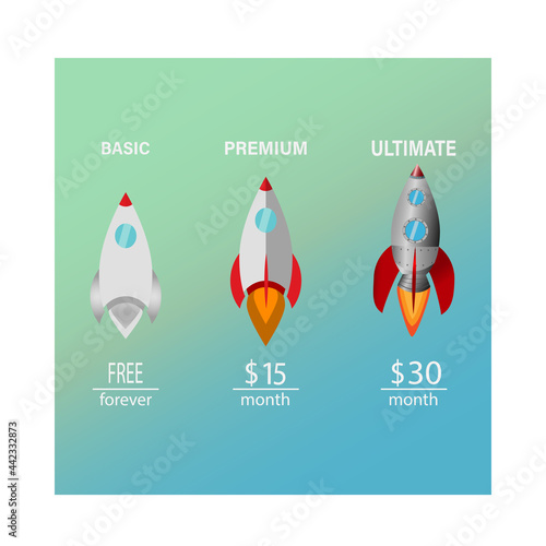 Different account plans for web-site.