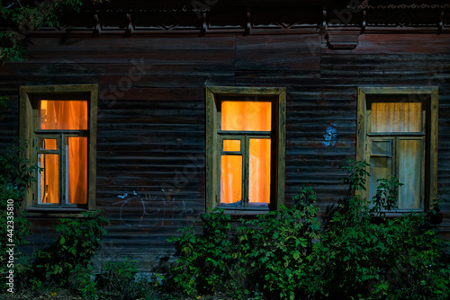 Wooden architecture of Ryazan  a city in Russia. 