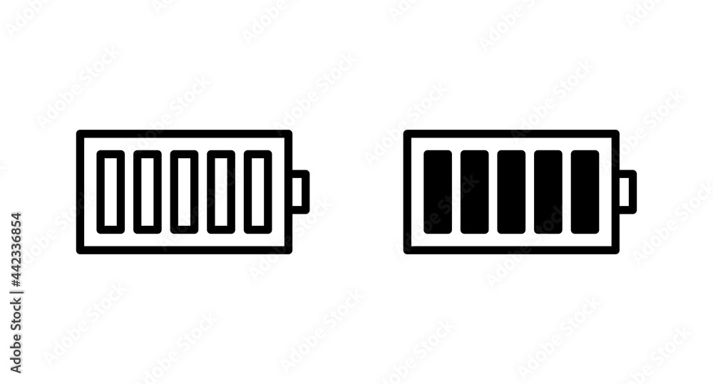 Battery icon vector for web, computer and mobile app Battery icon vector for web, computer and mobile app