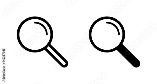 Magnifier icon, search icon vector for computer, web and mobile app 