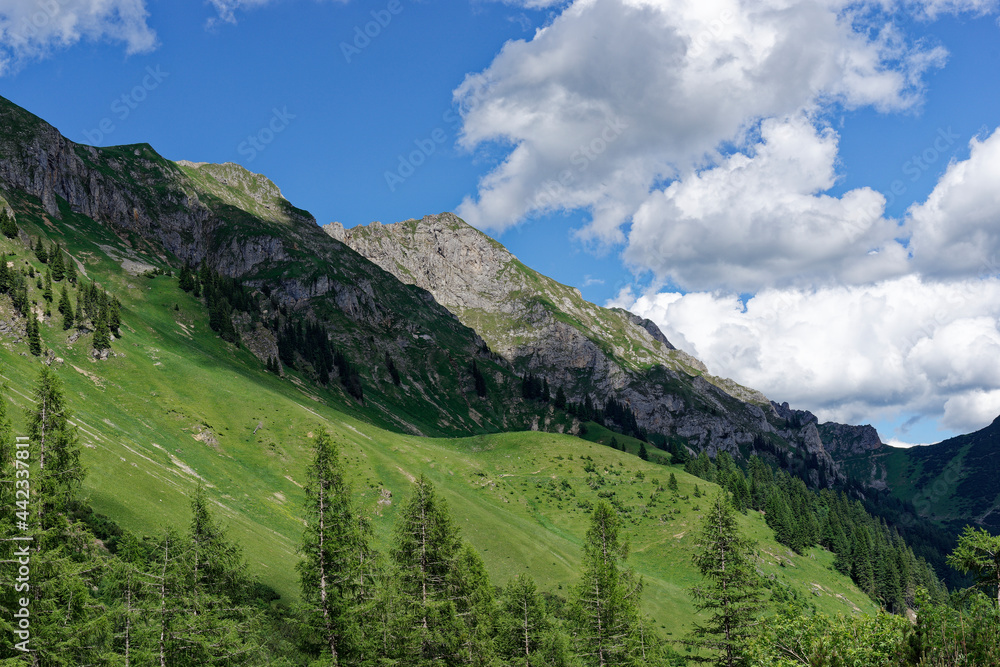 Obraz premium mountain landscape with clouds
