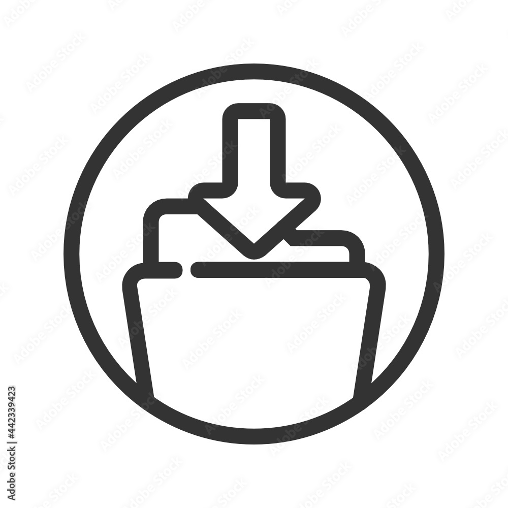Download Folder outline icon Download Folder outline icon