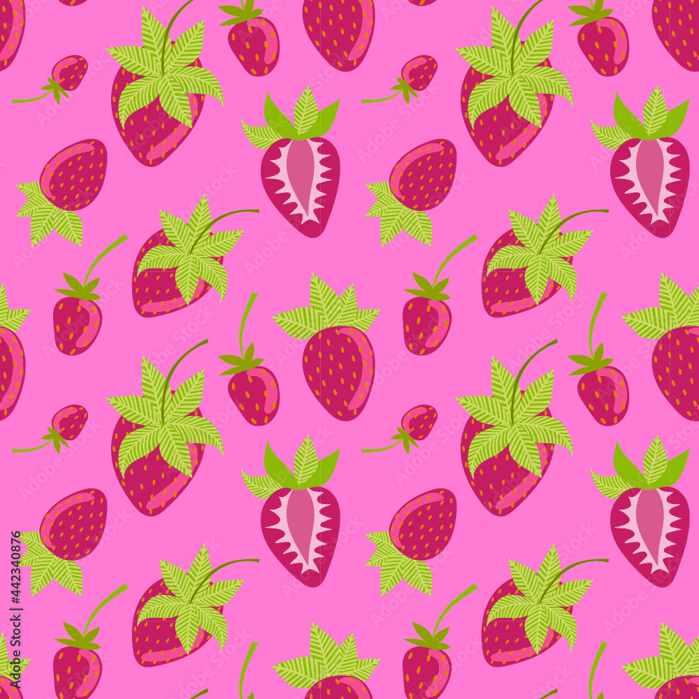 seamless pattern with strawberries seamless pattern with strawberries