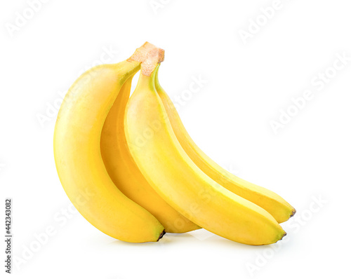 Banana. Ripe banana isolated on white background.