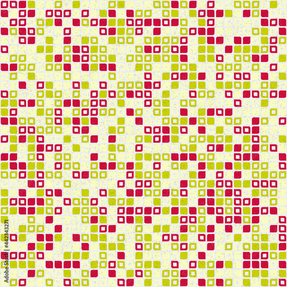 Fototapeta premium Abstract Geometric Pattern generative computational art illustration