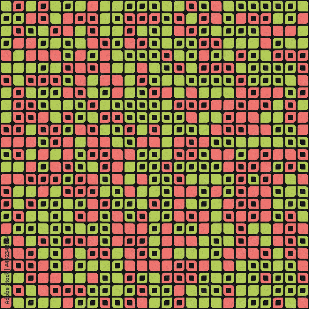 Fototapeta premium Abstract Geometric Pattern generative computational art illustration