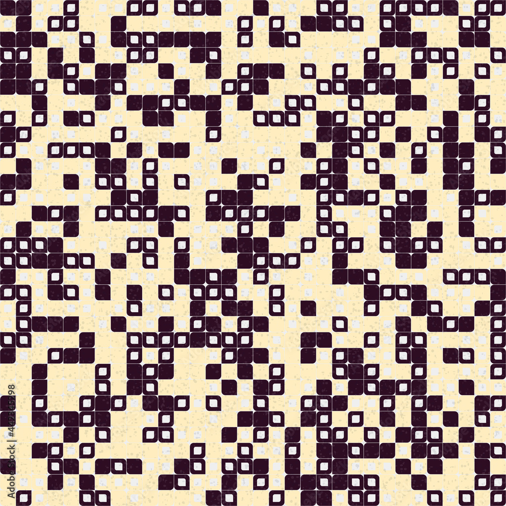 Fototapeta premium Abstract Geometric Pattern generative computational art illustration