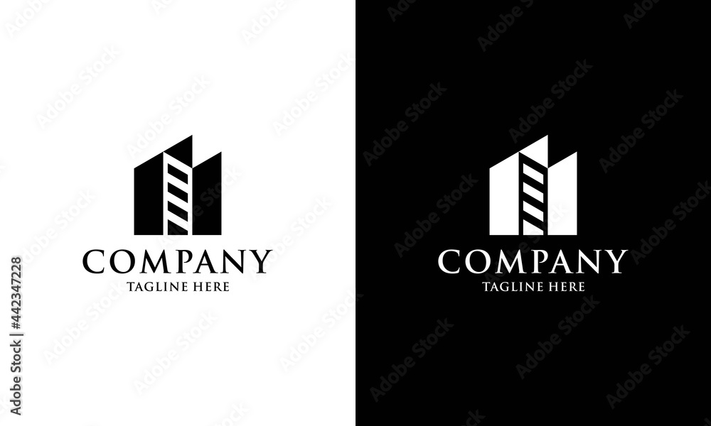 Real Estate Business Logo, Building, Property Development Logo Template Vector