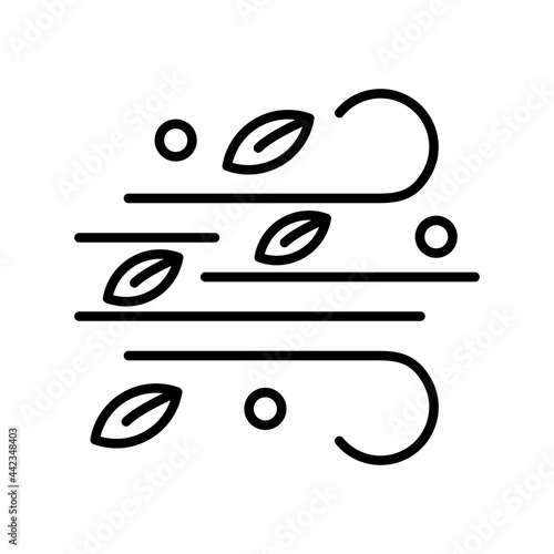 Winds Vector Line Icon Design
