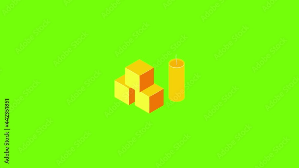 Honey cube icon animation Honey cube icon animation