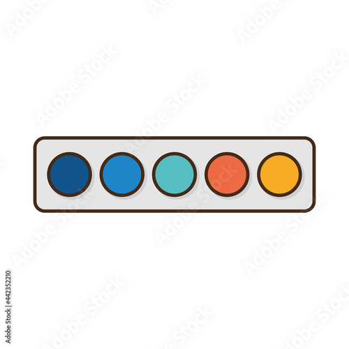 Paint palette buttons