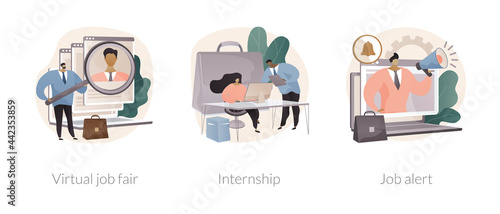 Job proposal abstract concept vector illustrations.