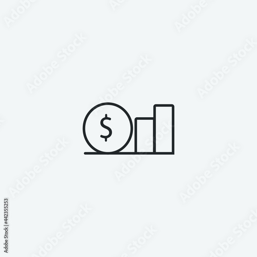 Accounting vector icon illustration sign