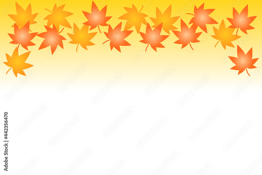 紅葉 背景素材 ベクターイラスト 紅葉 背景素材 ベクターイラスト