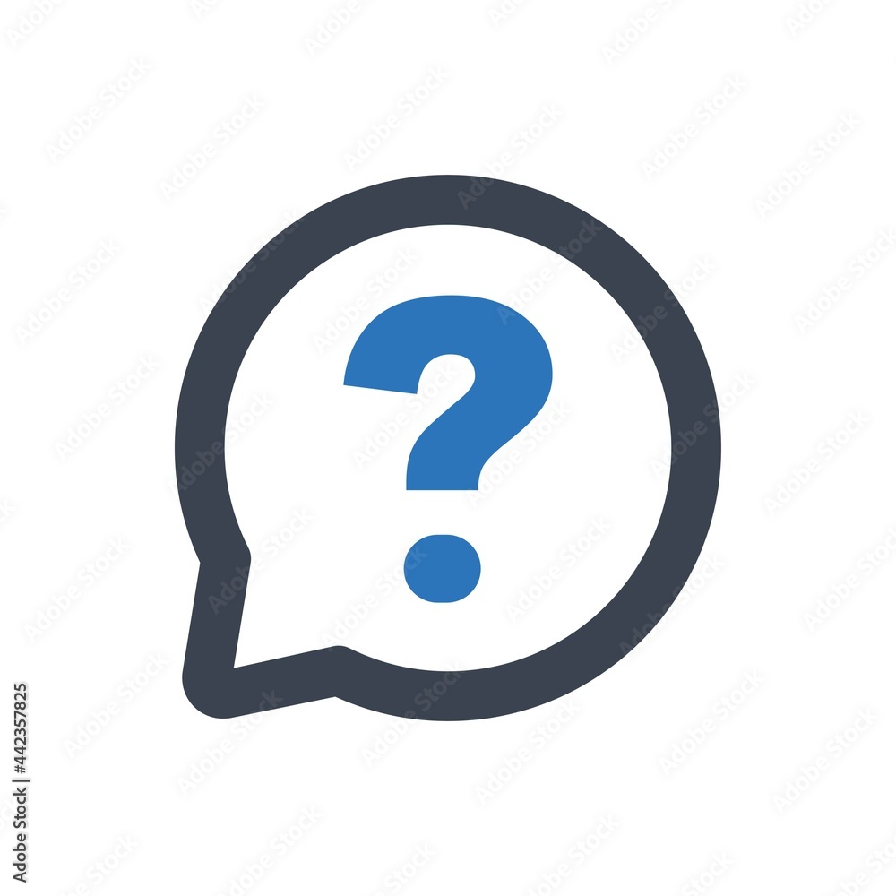 Question bubble icon Question bubble icon