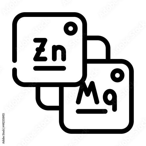 macro and microelements food line icon vector. macro and microelements food sign. isolated contour symbol black illustration
