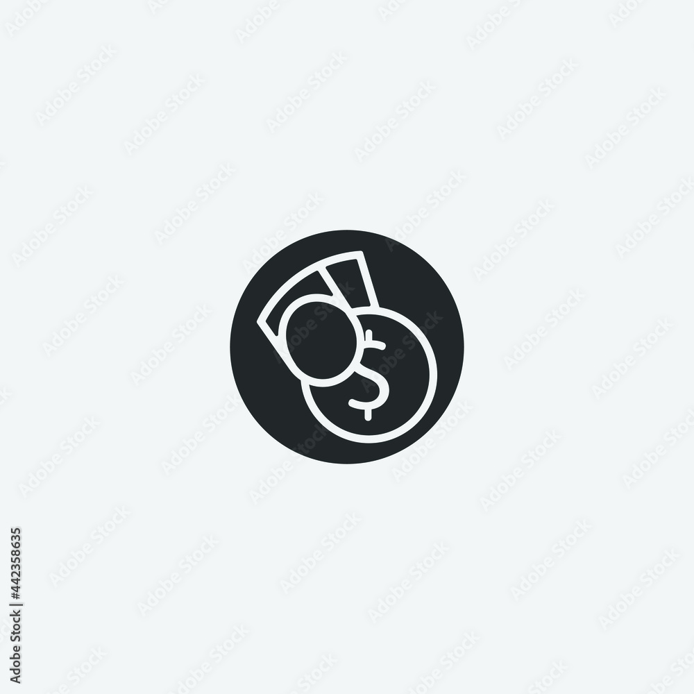 Give vector icon illustration sign Give vector icon illustration sign
