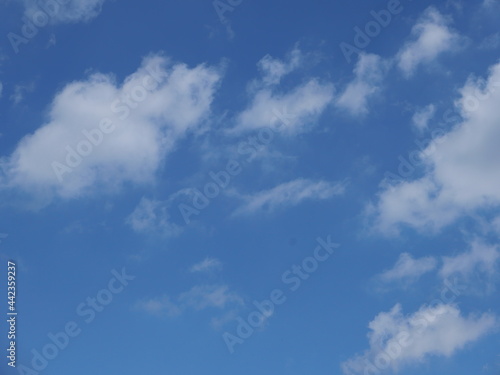 blue sky with clouds