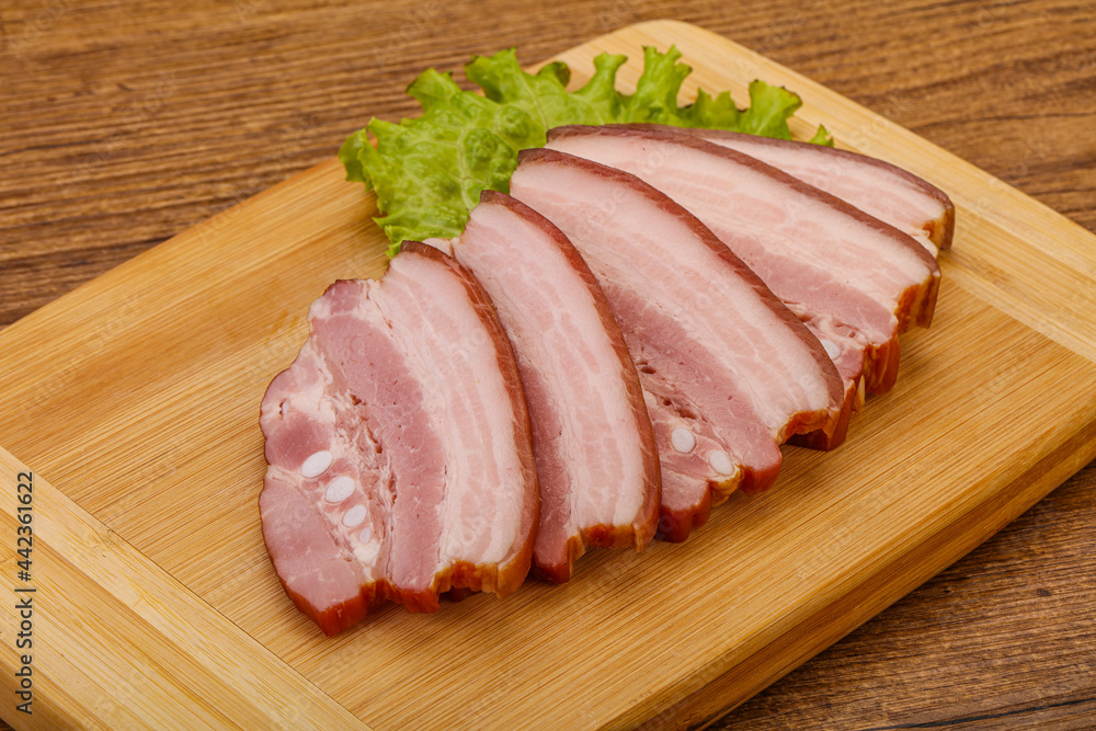 Tasty smoked pork brisket slice Tasty smoked pork brisket slice