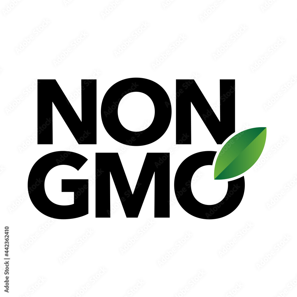 GMO free vector icon badge design, NON GMO, bio, organic, natural - obrazy, fototapety, plakaty 